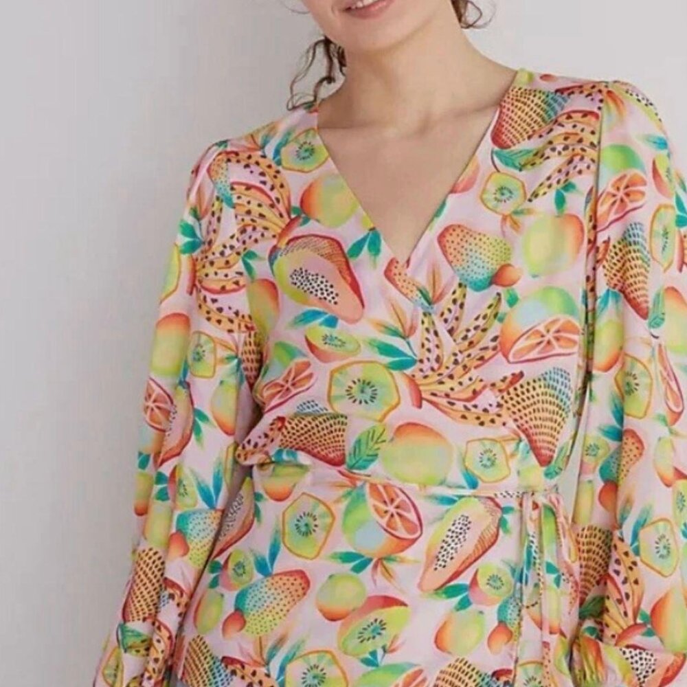 Farm Rio Tropical Print Blouse